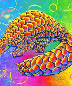 Colorful Pangolin Diamond Painting