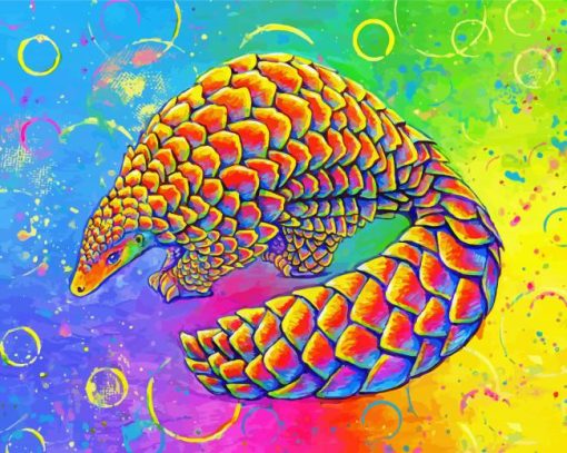 Colorful Pangolin Diamond Painting