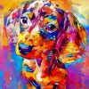 Colorful Dachshund Art Diamond Painting