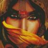 Cool Arab Lady Eyes Diamond Painting