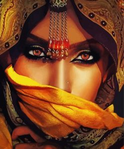 Cool Arab Lady Eyes Diamond Painting