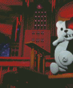 Creepy Monokuma Character Diamond painting