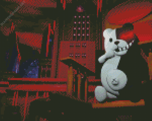 Creepy Monokuma Character Diamond painting