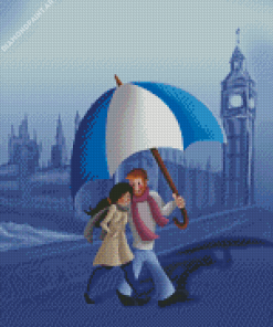 Cute London Couple Art Diamond painting