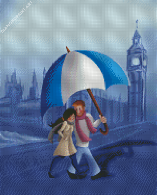 Cute London Couple Art Diamond painting