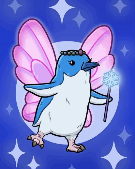 Fairy Penguin Illustration Diamond Painting