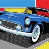 Ford Tbird Art Diamond Painting