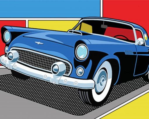 Ford Tbird Art Diamond Painting