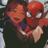 Happy Michelle Jones And Spider Man Diamond painting