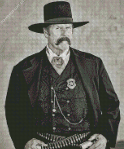 Monochrome Wyatt Earp Diamond Painting