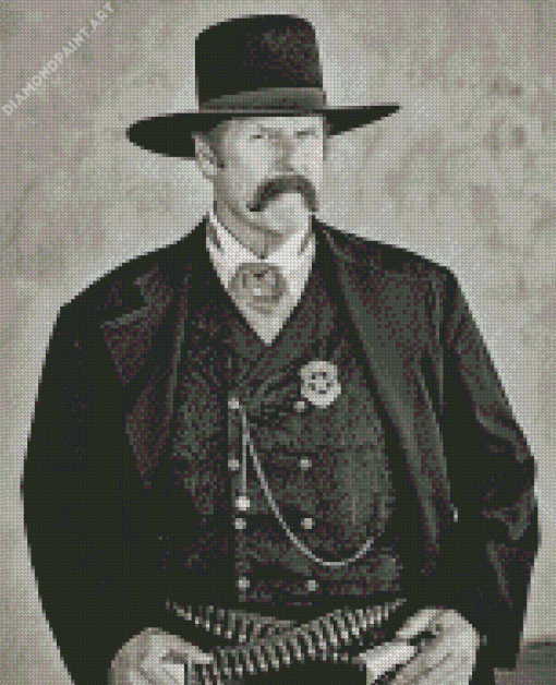 Monochrome Wyatt Earp Diamond Painting