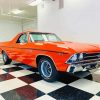 Orange Chevrolet El Camino Diamond Painting