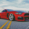 Red Ford Mustang Diamond painting