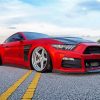 Red Ford Mustang Diamond painting