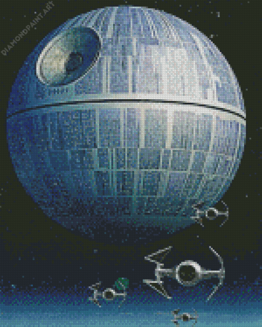 Star Wars Fantasy Death Star Diamond painting