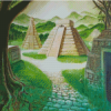 Aztec Pyramids Diamond Painting