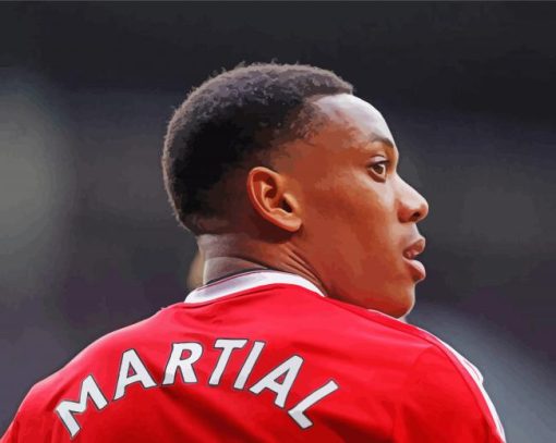 Anthony Martial Football Player Diamond Painting