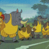 Bedknobs And Broomstick Animals Diamond Painting