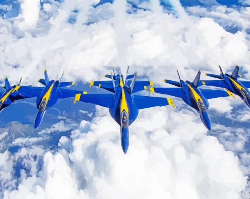 Blue Angels Diamond Painting