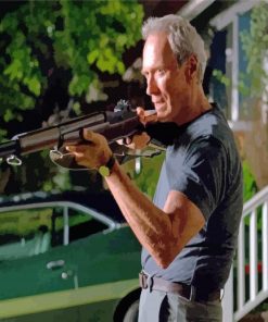 Clint Eastwood Gran Torino Character Diamond Painting