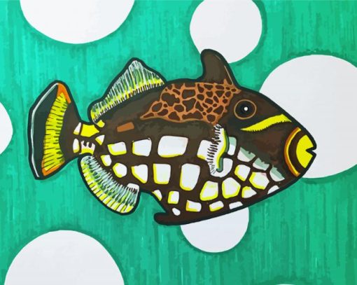 Clown Triggerfish Art Diamond Painting