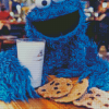 Cookie Monster Illustration Diamond Painting