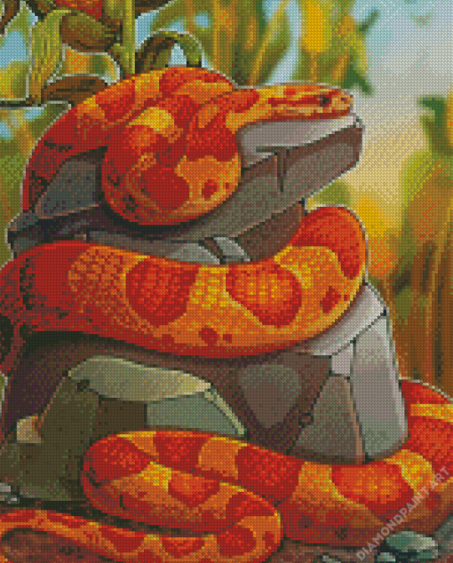 Corn Snake Art Diamond Painting