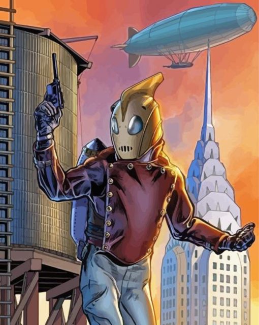 DC Comics Rocketeer Hero Diamond Painting