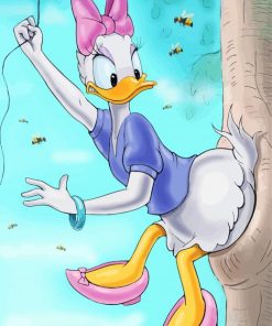 Daisy Duck And Honey Tree Diamond Painting