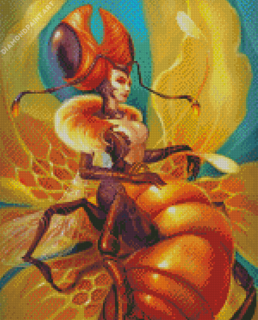 Fantasy Queen Bee Diamond Painting