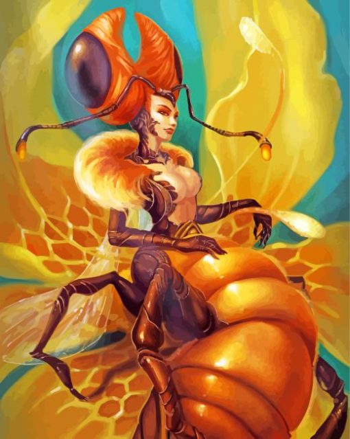 Fantasy Queen Bee Diamond Painting