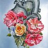 Floral Anatomy Illustration Diamond Painting