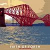 Forth Bridge Illustration Poster Diamond Painting