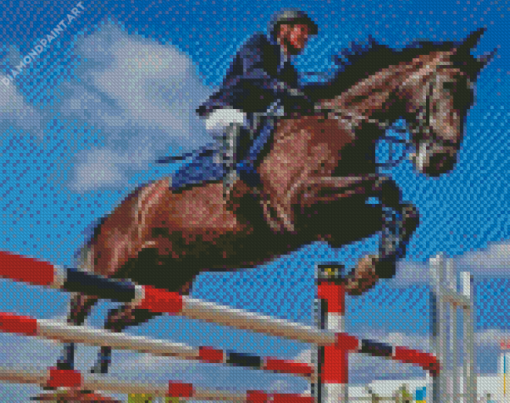 Horse Jump Diamond Painting