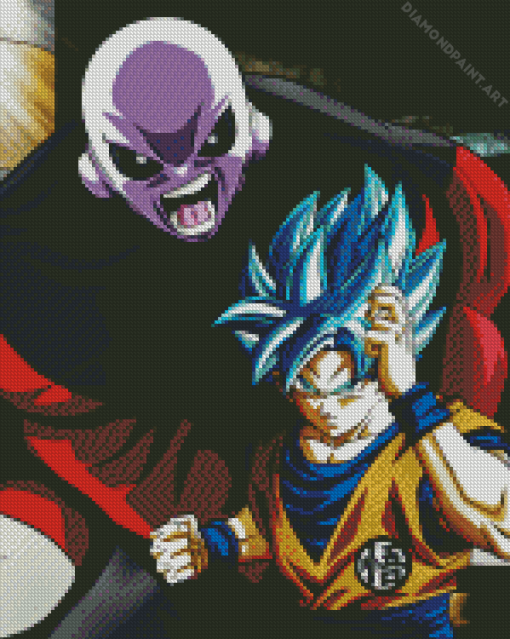 Jiren And Goku Characters Diamond Painting