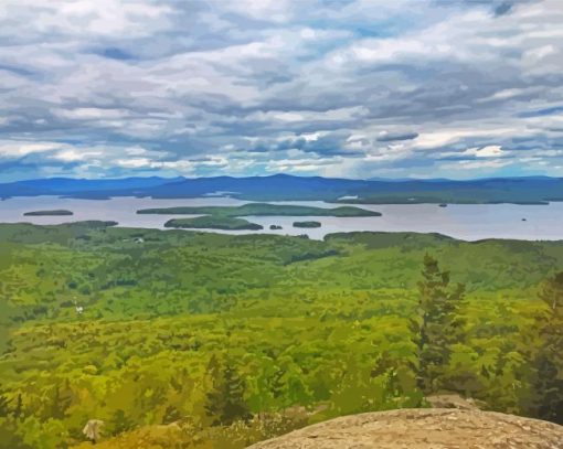 Mount Major Landscape Diamond Painting