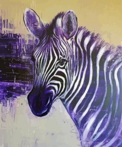 Purple Zebra Art Diamond Painting