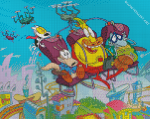 Rockos Modern Life Animation Diamond Painting