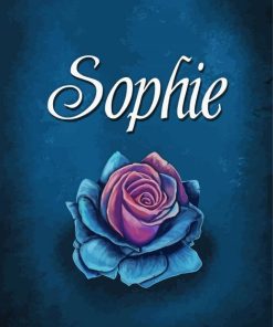 Sophie Name And Flower Diamond Painting