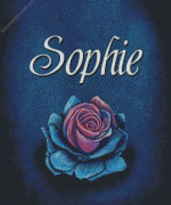 Sophie Name And Flower Diamond Painting