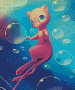 The Pink Mew Diamond Painting