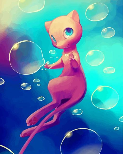 The Pink Mew Diamond Painting