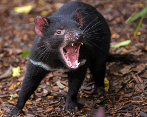 Wild Tasmanian Devil Diamond Painting