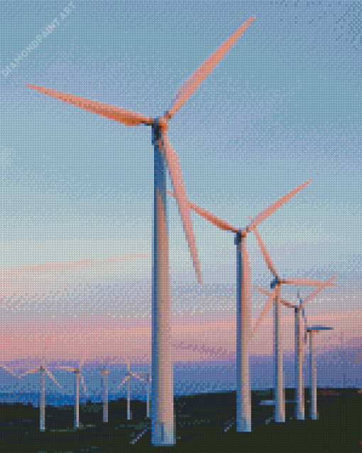 Wind Turbine Diamond Painting