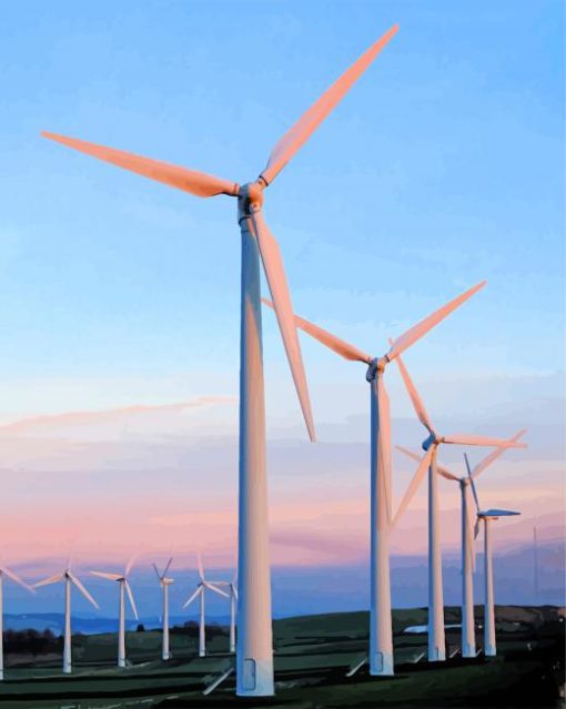 Wind Turbine Diamond Painting