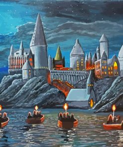 Aesthetic Harry Potter Castle Diamond Painting