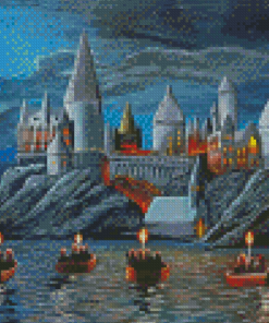 Aesthetic Harry Potter Castle Diamond Painting