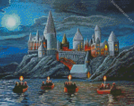 Aesthetic Harry Potter Castle Diamond Painting