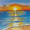 Aesthetic Sunrise Beach Diamond Painting