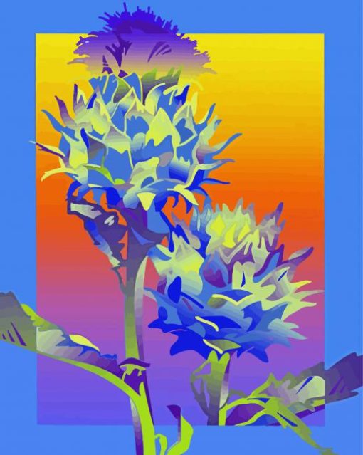 Aesthetic Thistle Art Diamond Painting